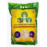 Золотой кот Наполнитель для грызунов и мелких животных кукурузный 6 л