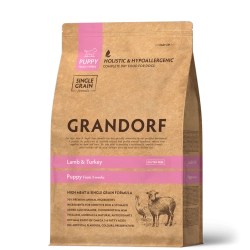 GRANDORF сухой корм для щенков всех пород, ягненок и индейка
